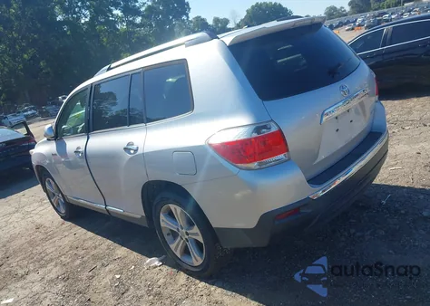 2013 Toyota Highlander Limited V6 z USA, uszkodzony, nr VIN 5TDDK3EH9DS275946